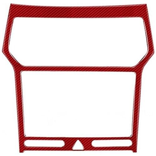 For Ford Explorer 2013 2014 2015 2016 2017 2018 Carbon Fiber Center Console GPS Navigation Panel Cover Trim Sticker