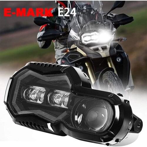 Emark E24 Approve Newest LED Headlight Assembly For BMW F650GS F700GS F800GS ADV ADVENTURE 2008-2018 LED Projector Headlights
