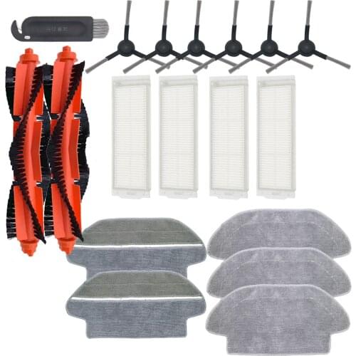 Hepa Filter Roller Side Brush Mop Rag Cloth for Xiaomi Mijia LDS / STYJ02YM / Conga 3490 Viomi V2 PRO V3 SE Robot Vacuum Cleaner