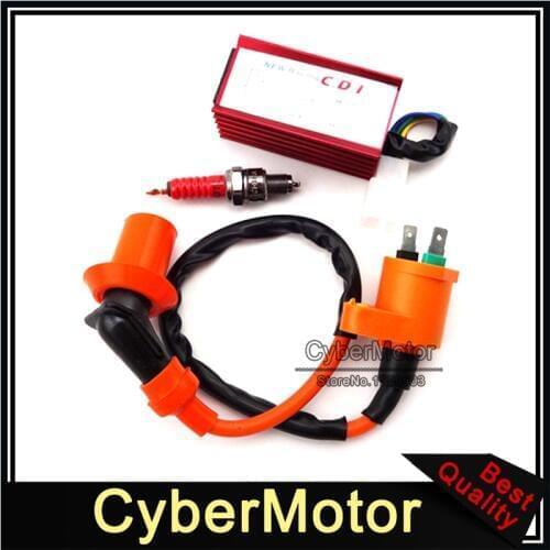 Racing Ignition Coil Spark Plug AC CDI Box For 50cc 70cc 90cc 110cc 125cc 140cc 150cc 160cc XR50 CRF50 Chinese Pit Dirt Bike
