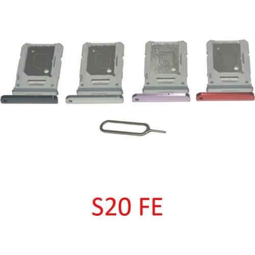Sim Chip Tray For Samsung Galaxy S20 FE S20FE G785F G780G G781B G781 Original Phone New SIM SD Card Slot Adapter Holder Drawer
