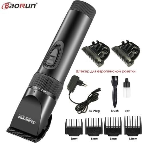 Hot Sales Professional Electric Hair Clipper Titanium Blade Lithium Rechargeable Hair Trimmer Beard Shaver Hair Cutting Machine