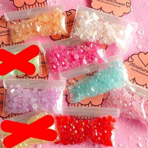 Materials For Diy Decoration 900pcs 5mm Mixed 9colors(Each Color 100pcs) Acrylic Flat Back Cute Candy Color Rhinestone Gems