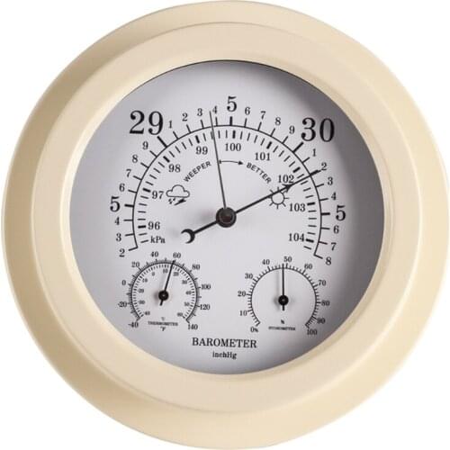 517A Dial Type Barometer Thermometer Hygrometer Weather Station Easy Reading Display