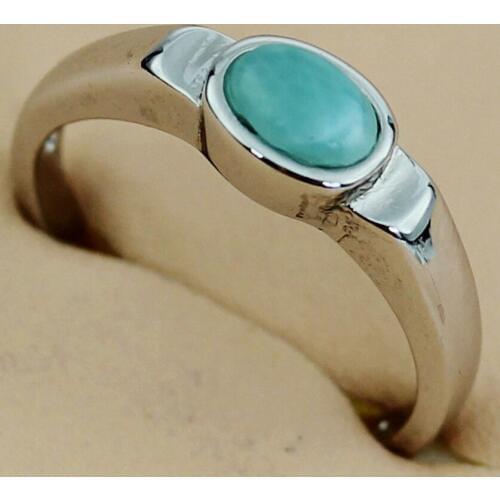 Fleure Esme fashion Cute Larimar Engagement Wedding rings Jewelry & Accessories for women 2019 Rhodium Plated R3521 size 6 7 8 9