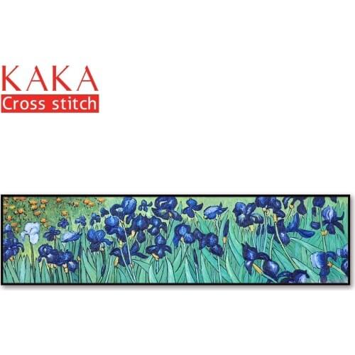 Cross stitch kits,Embroidery needlework sets with printed pattern,11CT-canvas for Home Decor Painting,Flowers Full NCKF268