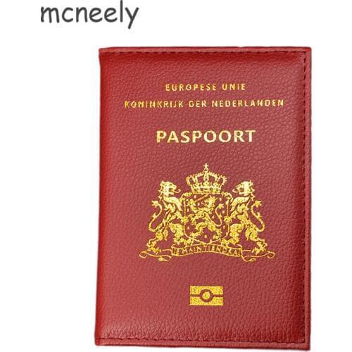 New Fashion Travel Passport Holder Protector Case for Netherland Travel Business Wallet Protective Passport Cover For Holland