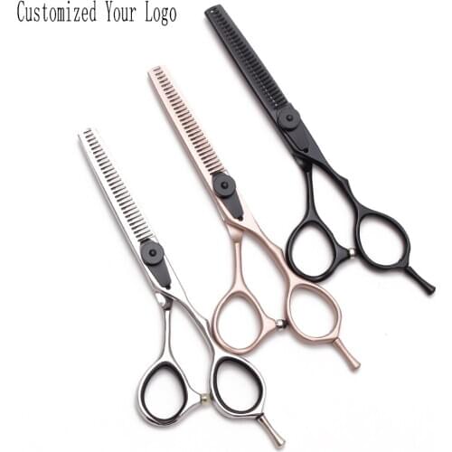 6" 17.5cm Customized Logo C9015 Hairdressers Scissors Cutting Scissors Thinning Shears Professional Hair Scissors Styling Tools