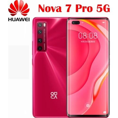Original Huawei Nova 7 Pro 5G Cell Phone Kirin 985 SOC 4000mAh 64MP Main Camera NFC 10V4A Charger 6.57'' 2340x1080P OLED Screen