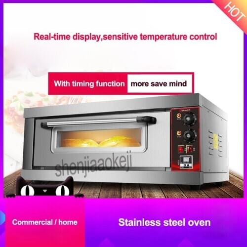 Stainless steel oven Commercial large capacity single layer baking oven Home Electric ovens With timing function 220v/50hz 3200w