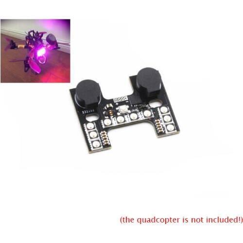 RC Quadcopter FPV WS2812B LED Light With BB Buzzer PCB Board RC Airplane Finder Alarm 5V Support NAZE32 SPRacing F3/F4