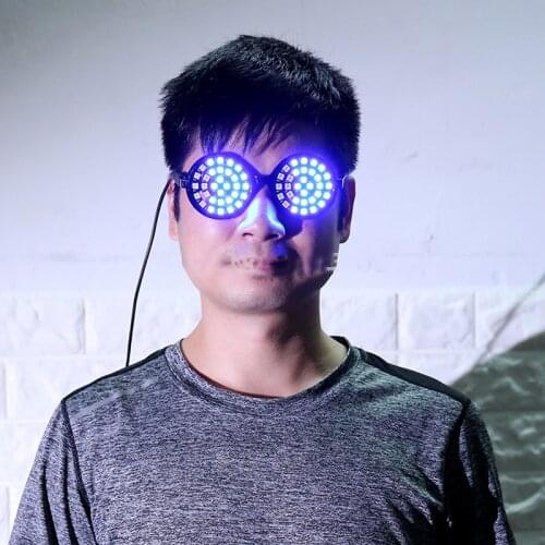 Christmas Halloween Multi Color Strobe LED Flash Glasses For Bar Nightclub Dance Party Supplies Decoration Flashing Rezz Glasses