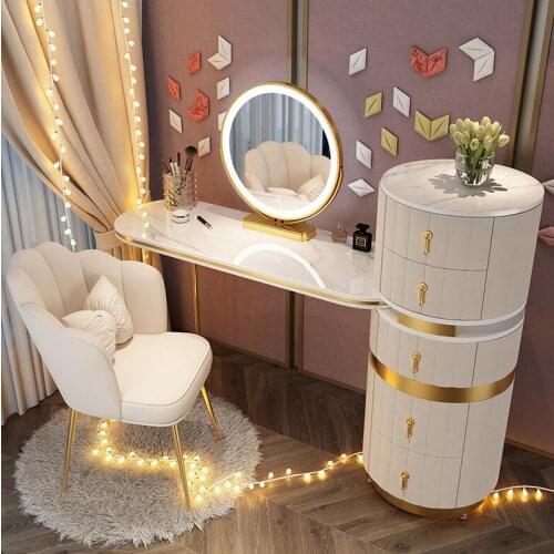 Nordic Light luxury dressing table storage cabinet integrated small family Italian dressing table