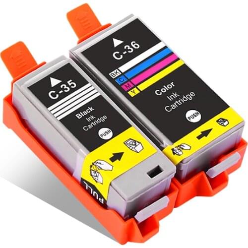 Datasonic compatible ink cartridge For PGI35 CLI36 PGI-35 CLI-36 PGI 35 CLI 36 For Canon Pixma IP100B IP100 IP100 mini 260 320