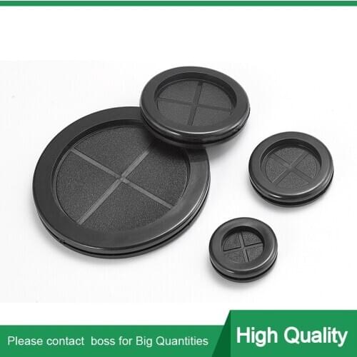 10pcs 12-110mm Circlip Rubber Wire Grommet Gasket Electric Box Inlet Outlet Seal Ring Dust Plug Cover Cable Holder Protector