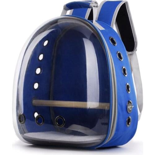 Pet Parrot Carrier Bird Travel Bag Space Capsule Transparent Backpack Breathable 360° Sightseeing