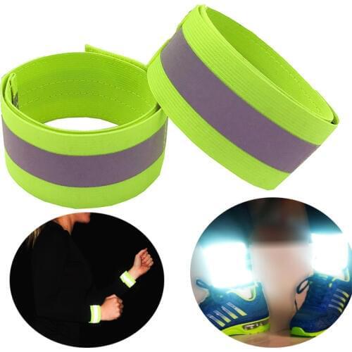 Reflective Bands for Wrist Arm Ankle Leg High Visibility Reflective Tape Straps Men and Women for Night Running Cycling Walking