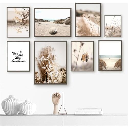 Grass Nature Landscape Posters Canvas Painting Nordic Wall Art Picture Modern Home Decor Poster and Print for Living Room Design