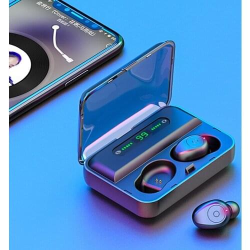 Bakeey F9 TWS Bluetooth 5.0 Graphene Earphone Stereo Digital Display Wireless Headset with 1200mAh Power Bank