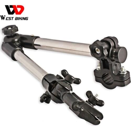 WEST BIKING Cycle Bike Umberlla Holder For Pram Bike Wheelchair Stainless Steel Bicycle Bike Umbrella Stand Holder Bracket