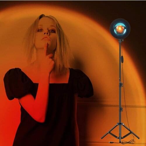 Sunset Lamp Projection Red Sun Photo Light Projector Night Lightting Romantic Visual Light Photography USB Room Bedroom Studio