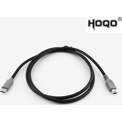1pc USB 3.1 Type-C Male Plug to USB Mini Male Plug Charging Data OTG Connector Adapter Male to Male Cable 25cm/1m