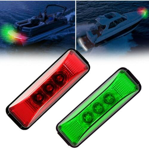 1 W Light Deck Waterproof Bow Pontoon Lights LED Marine Boat Bow Navigation Lights Oval