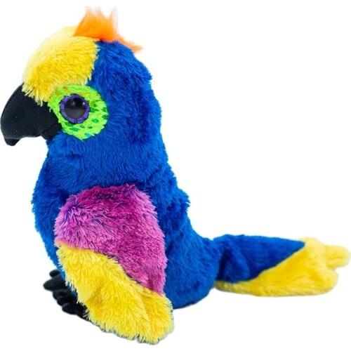 15CM Ty Beanie Big Glitter Eyes Plush Stuffed Animal Collectible Color Parrot Series Doll Toy Christmas Gift For Kids