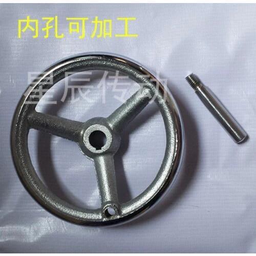 2pcs/lot Diameter:100mm inner hole:10mm. Iron hand wheel machine tool accessories