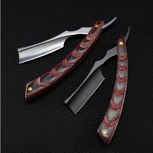 Retro Manual Shaving Razor Straight Thin Edge Sharp Folding Knife Barber Shaver Gift For Man G1231