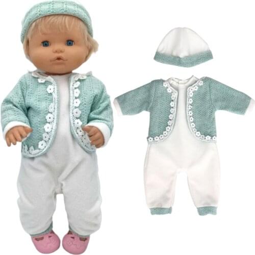 40cm Reborn Baby Doll Clothes For Nenuco Ropa Y Su Hermanita Toys Doll Rompers