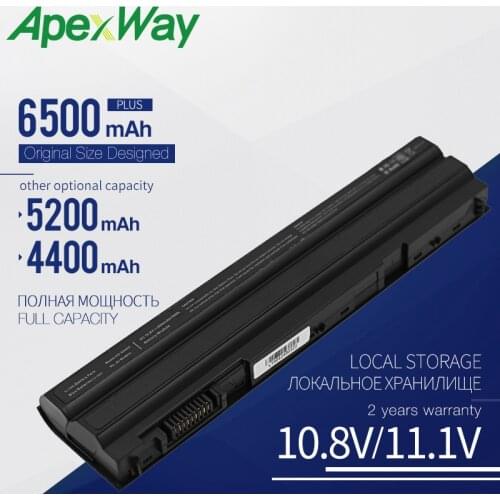 ApexWay 6Cells New Laptop Battery for Dell Latitude E5430 E6430 E5520m e5420 E6120 E6520 E6420 E6530 for Vostro 3560 8858x T54FJ
