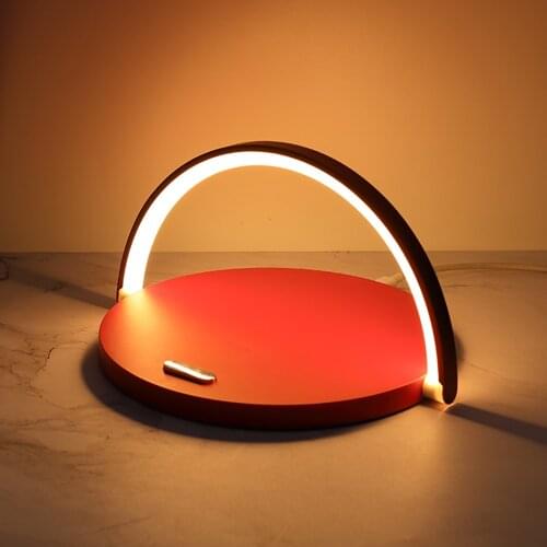 Fast Qi Wireless Charger Table Lamp for iPhone 8Plus X XR 12 11 Pro XS Max Samsung S10 S9 S20 Note10 9 Charging night light Pad