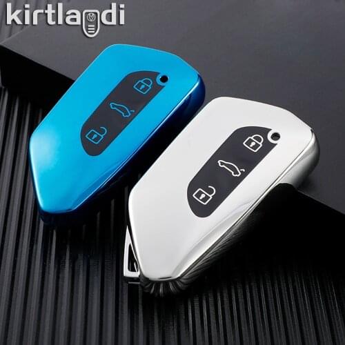 TPU Holder Car Key Case for Seat Leon 2021 Cupra Formentor for Skoda Octavia A8 MK4 MK8 for VW Volkswagen Golf 8 ID-4 Key Cover