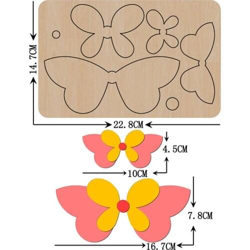 Bow handmade wooden cutting dies Mold & bowknot punch die template for cut fabric leather diy doll pendant birthday gift