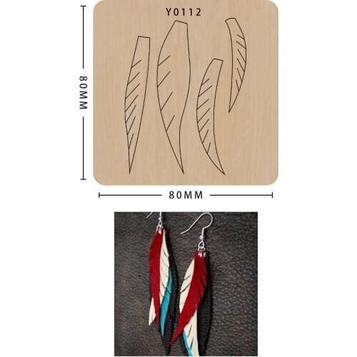 Wood Cutting Dies Earring Craft Leather Mold Scrapbooking Suitable For Common Big Shot And Sizzix Machines