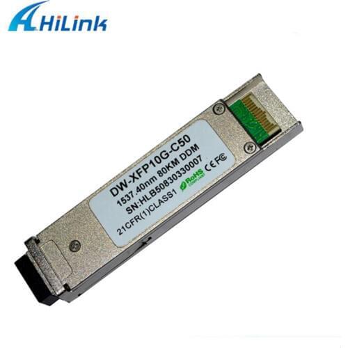 DHL Free Shipping! 10GBASE-ZR C-Band 10G C50 1537.40nm 80km ZR DWDM XFP Transceiver With DOM Function