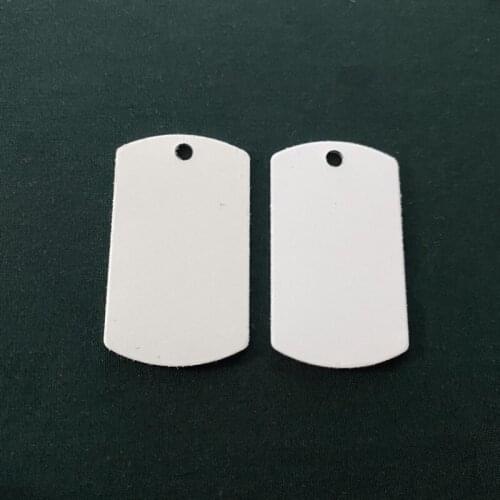Stocks100pcs DHL Free Shipping Necklace Collar Id Tags Sublimation Blank Dog Tags Pendant Hot Transfer Printing DIY Plates