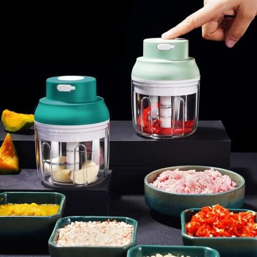 Mini Electric Meat Grinders Chopper Garlic Masher Fruit Vegetable Crusher Kitchen Gadgets Food Processors Accessories Supplies
