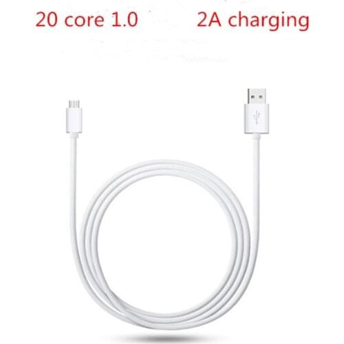 80cm micro usb cable power bank cable 2A high speed Charging power cable usb rechargeable cable white