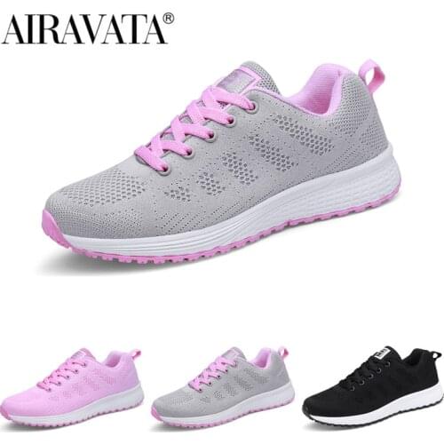 Airavata Lace Up Sneakers Womens Fashion Casual Lightweight Breathable Soft Sport Outdoor Mesh Comfort Running Athletic Shoes