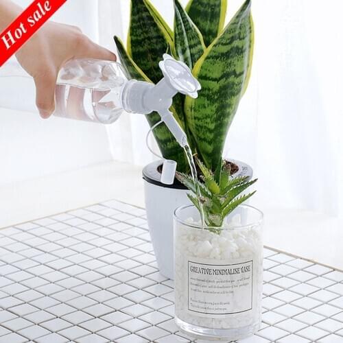 New Multifunctional 2 In 1 Plastic Sprinkler Irrigation Nozzle Flower Watering Bottle Watering Cans Sprinkler Shower Head Garden