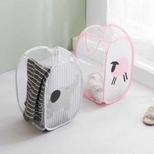 OTHERHOUSE Cartoon Laundry Basket Clothing Organizer Laundry Hamper Foldable Laundry Bag Kids Toy Storage Buckets Waterproof