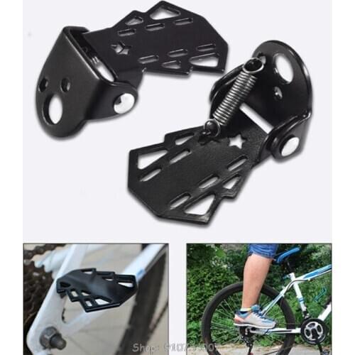 1pair Bike Rear Pedal MTB Road Bike Folding Footrests Cycling Accessories Bicycle Foot Pegs N07 20 Dropship