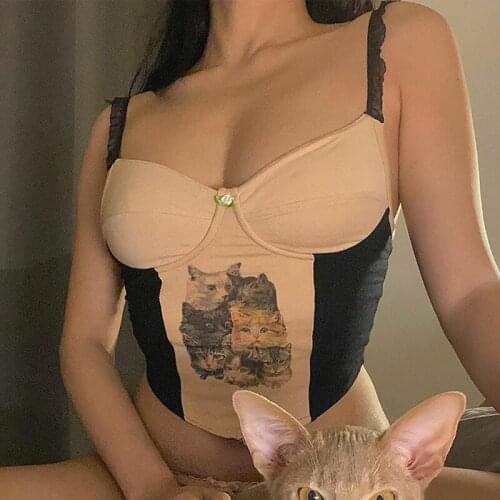 Sexy Lace Sleeveless Camis Women Halter Crop Top Girl Summer Clothings Samll Cute Vest Strapless Streetwear Party Club Outfits