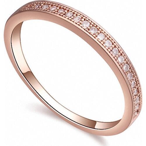 TRACYSWING Real Austrian Crystals Brand AAA Zirconia Micro Inlays Fashion Ring for women New Geometric Th-108623