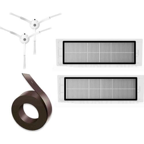 Replacement Hepa Filter for Xiaomi Mi Sweeping Vacuum Cleaner Parts Main Brush Side Brush Magnetic Strip Wall