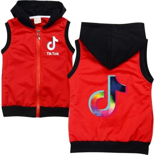 Winter and autumn children cotton vests zipper clothes sports tops for boys and girls