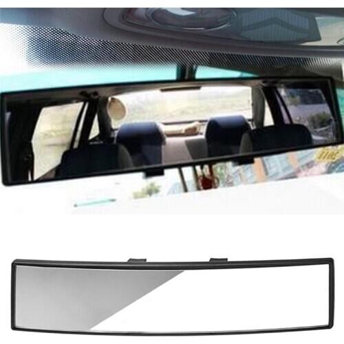 1pc 300mm Panoramic Curve Convex Interior Clip On Panoramic Rear View Mirror Car Proof Mirror Outlook Interior Surface Endoscope
