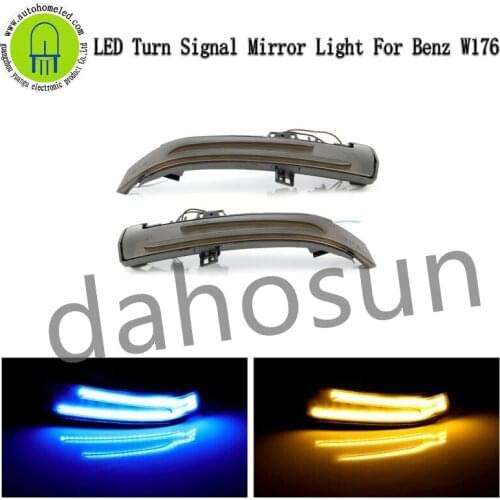 2Pcs Dynamic LED Turn Signal Light Fit for Mercedes-Benz A-Class W176 W204 W212 W221 W212 W204 W246 X156 C204 C117